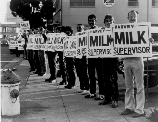 Multitudes of Milk supporters display their enthusiasm in Rob Epstein’s exhilarating 1984 documentary The Times of Harvey Milk.